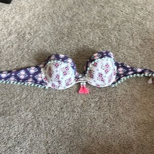 Strapless bikini top